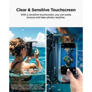 Spigen A640 Aqua Shield Waterproof Crossbody Bag Spigen A640 Aqua Shield Waterproof Bag Crossbody Bag Dual Detachable Pocket IPX8 Waterproof pouch value Product ven 257213623