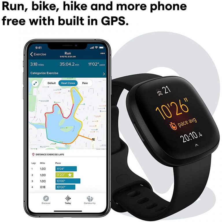 fitbit versa nike run app