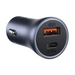Baseus Golden Contactor Pro 40W Dual Port USB + Type-C Quick Car Charger Set - Image 4