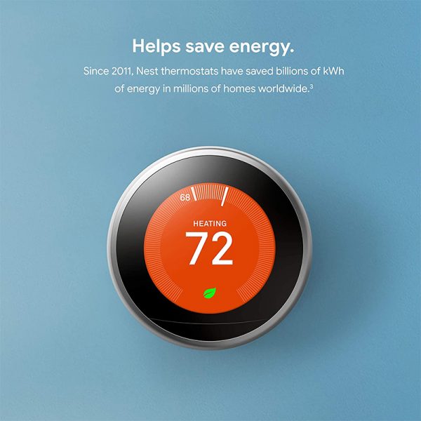 Google Nest Learning Thermostat - Black | Celltronics.lk