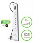 Belkin Surge Plus 4 2USB Multi Power Strip - Image 2