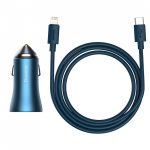Baseus golden contactor pro dual quick car charger U+C 40W set - Image 3
