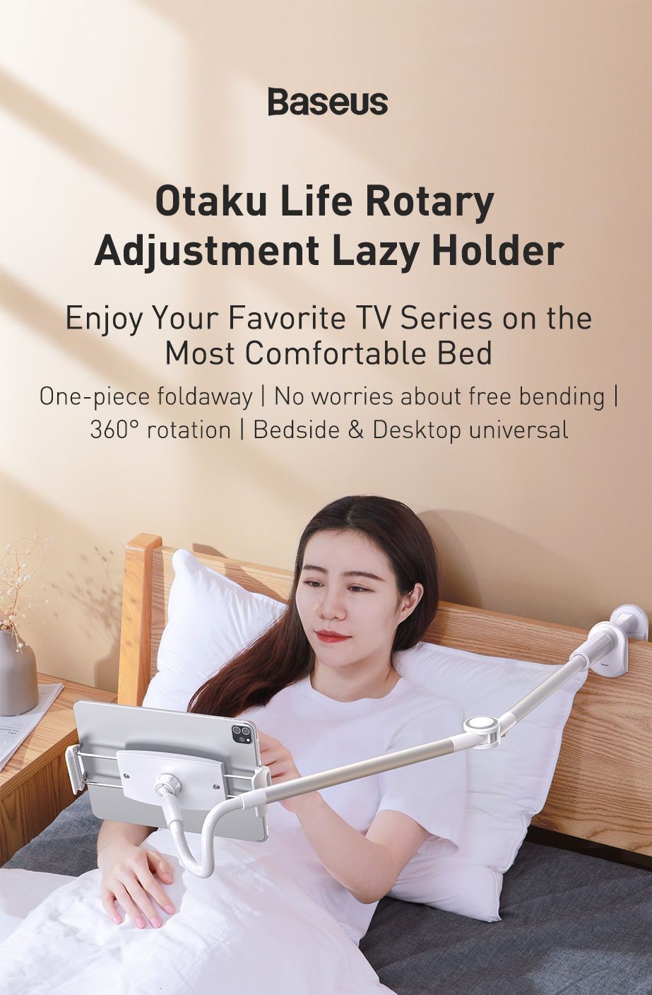 baseus otaku life rotary adjustment lazy holder applicable for phone pad 2