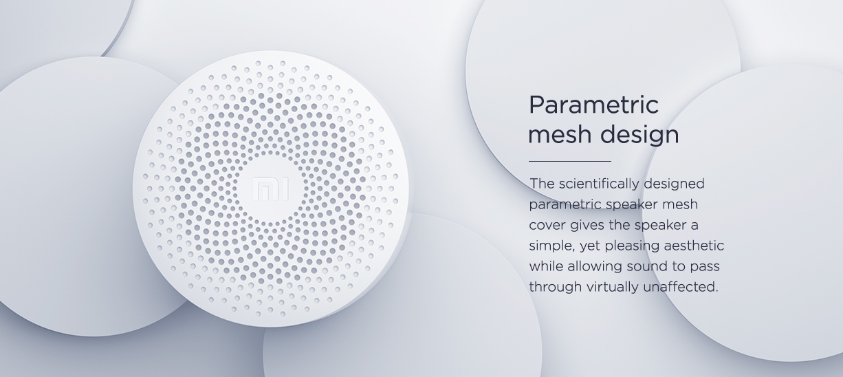 xiaomi mi compact speaker2 parametric mesh design