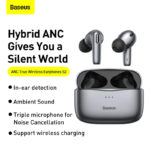 Baseus S2 ANC Wireless Earphones Active Noise Cancelling - Image 2