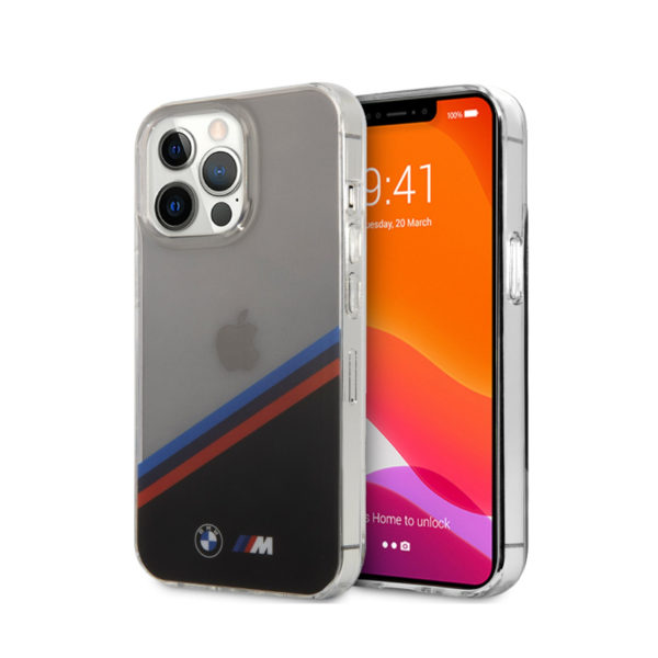 BMW iPhone 13 Pro Max (6.7") Anti-Scratch Back Officially Licensed - Transparent Black