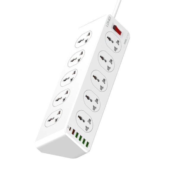LDNIO SC10610 10 Outlets PD & QC 3.0 5USB (30w USB -C) Power Socket
