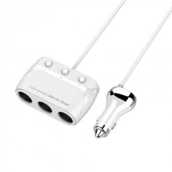 LDNIO C504 Car Socket Splitter Extension 3