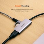Porodo 3 in 1 Aluminum USB-C to HUB - Image 4