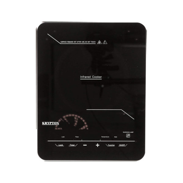 Krypton 2000W Infrared Cooker KNIC6150 Electric Infrared Glass Ceramic Cooker | Digital LED Display | 8 Power Levels