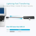 Anker 4-Port Ultra Slim USB 3.0 Data Hub (A7516612) - Image 3