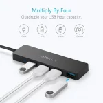 Anker 4-Port Ultra Slim USB 3.0 Data Hub (A7516612) - Image 2
