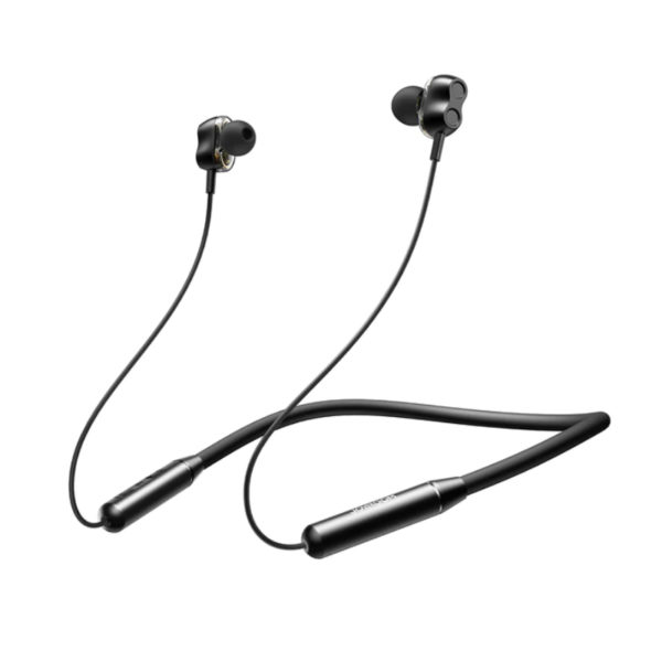 JOYROOM JR-DY01 Neckband Wireless Bluetooth Magnetic Dual Dynamic In-ear Sports Outdoor Earphone(Black)