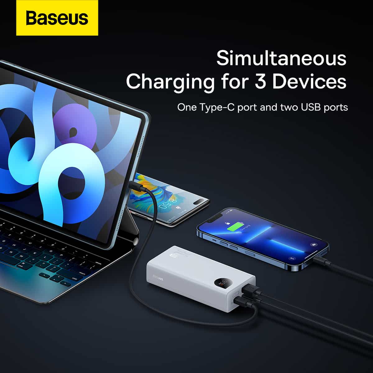 Baseus Adaman 2 Digital Display 30W 10000mAh Power Bank | Celltronics.lk