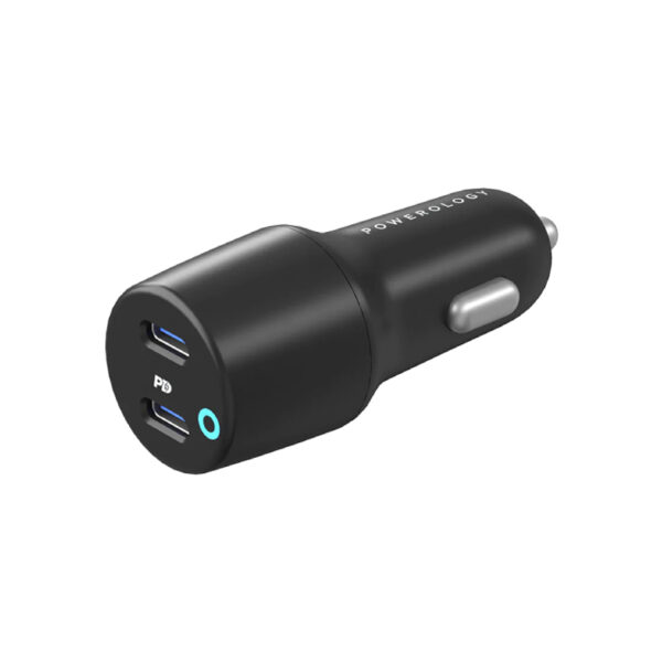 Powerology 45W Ultra-Quick Car Charger with Dual Output