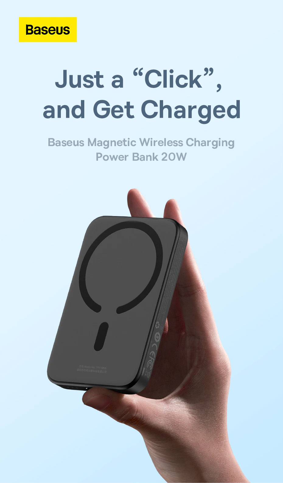 Baseus Magnetic Wireless Charging Power bank 6000mAh 20W | Celltronics.lk