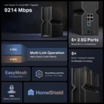 TP-Link Archer BE550 BE9300 Tri-Band Wi-Fi 7 Router - Image 6