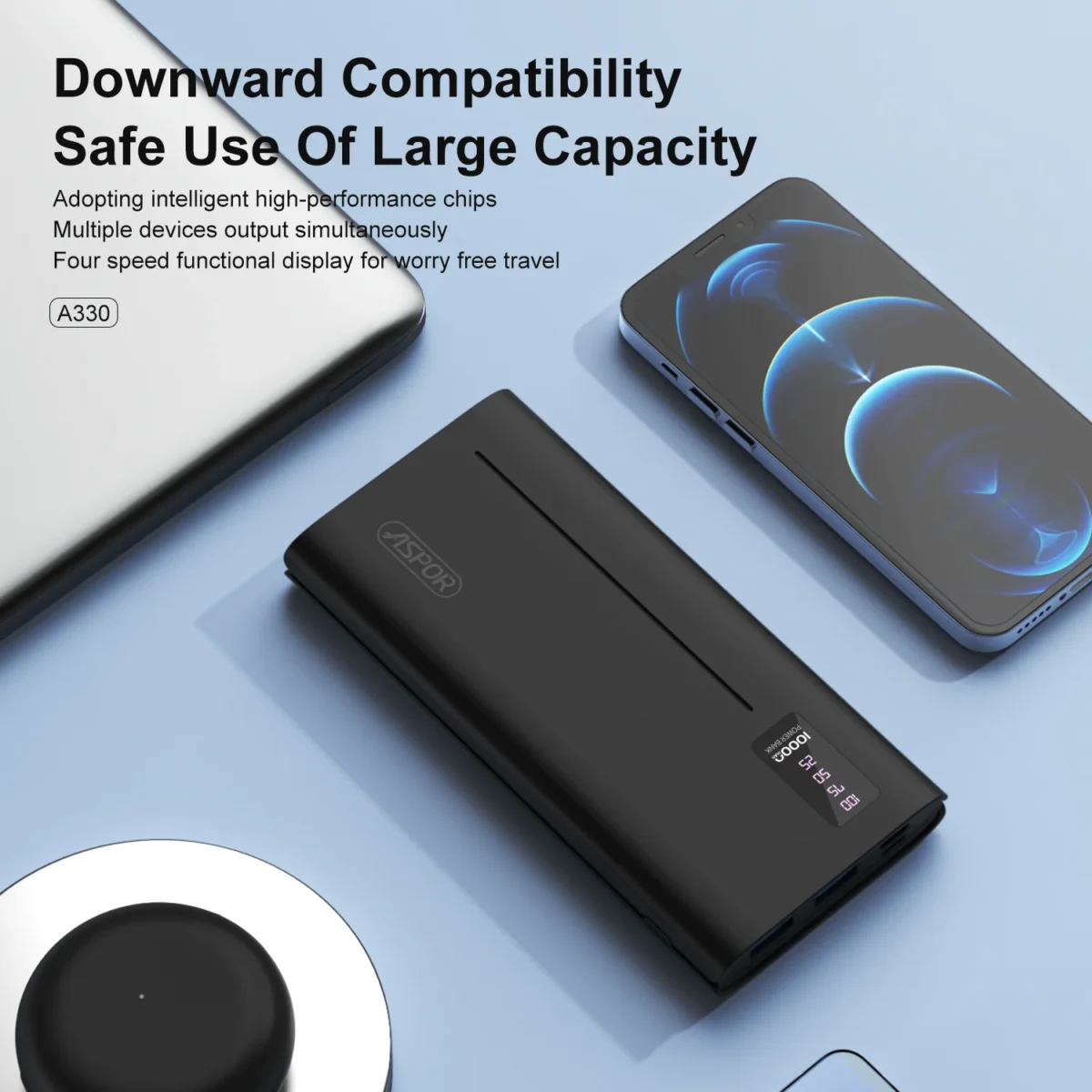 Aspor A330 portable 10000mAh Power Bank - Image 8