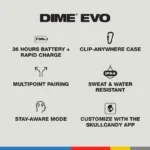 Skullcandy Dime Evo Travel Earbuds - Image 3